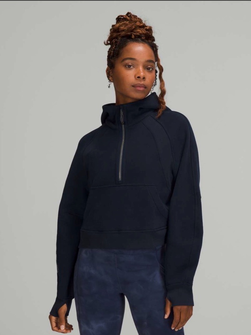 NWT Lululemon Scuba Oversized 1/2 Zip Hoodie
True Navy  XS/S